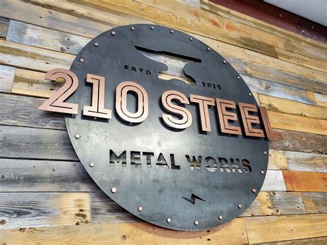 metal fabricated signs exterior|custom metal sign with image.